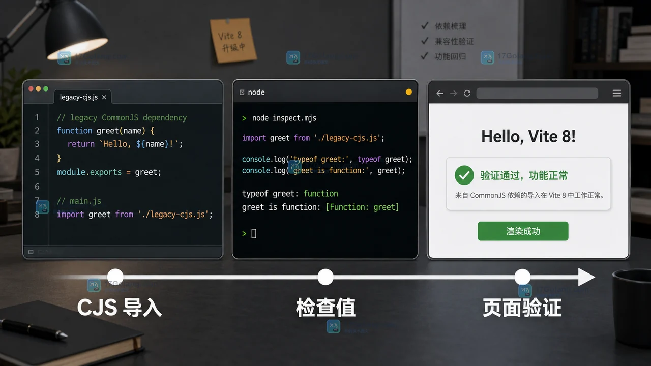 Vite 8 升级怎么做：Rolldown、Oxc 与 CommonJS 兼容的迁移清单