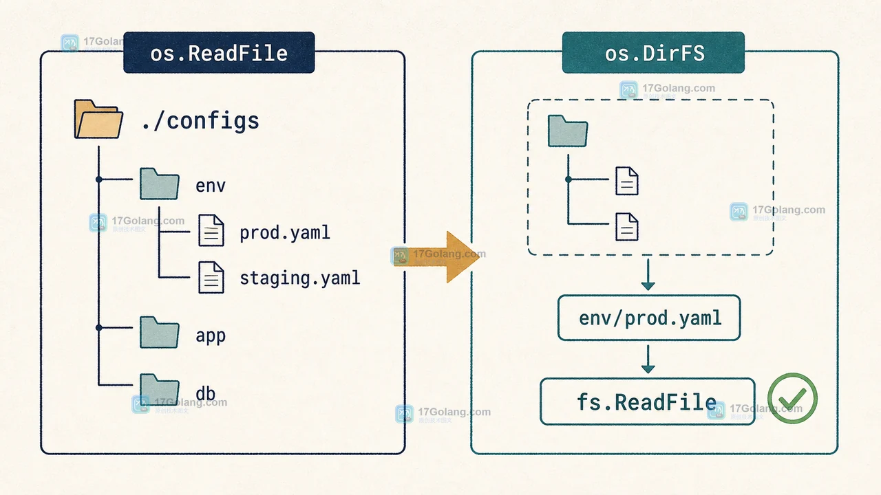 Go io/fs.ValidPath 为什么拒绝 ./config.yaml：FS 路径规则与迁移边界