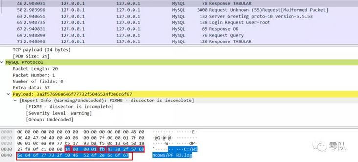 MySQL蜜罐获取攻击者微信ID