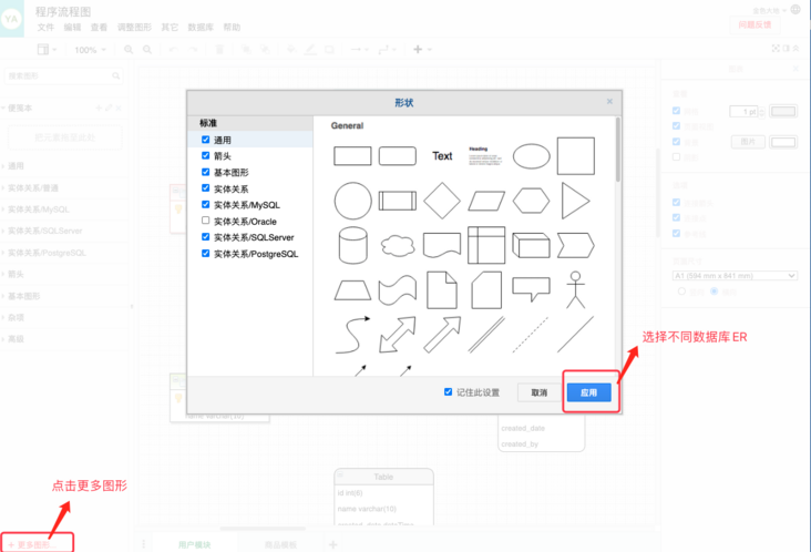 在线制图_裕奥在线ER模型设计工具-主题风格