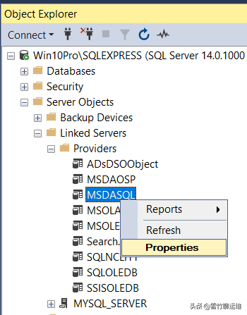 如何在 SQL Server 中创建和配置链接服务器以连接到 MySQL