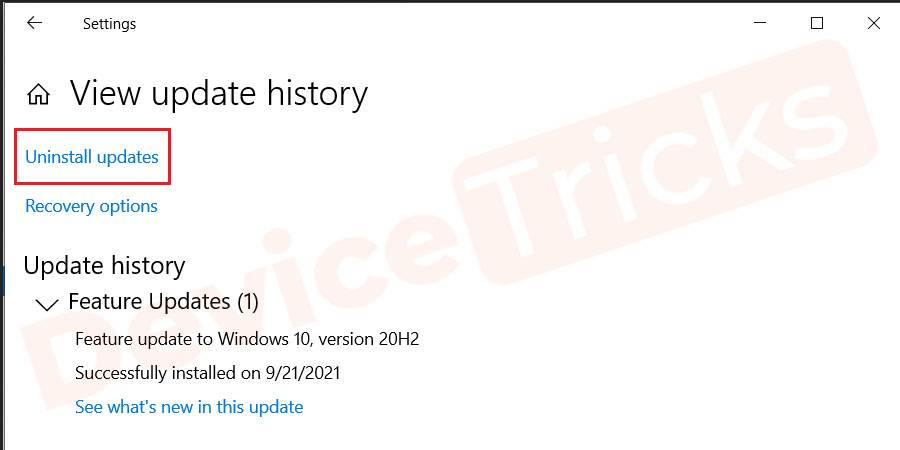 Uninstall-updates