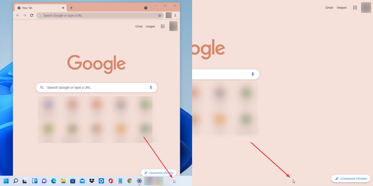 Taskbar-not-auto-hiding