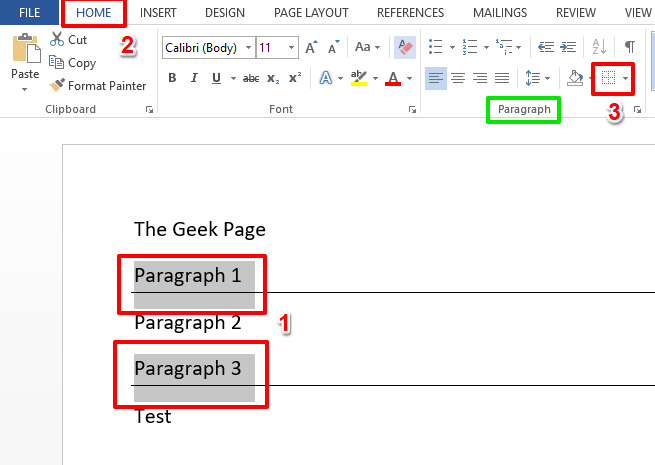 如何在 Microsoft Word 中插入和删除水平线