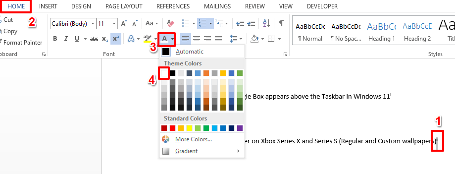 如何将屏幕提示添加到 MS Word 文档