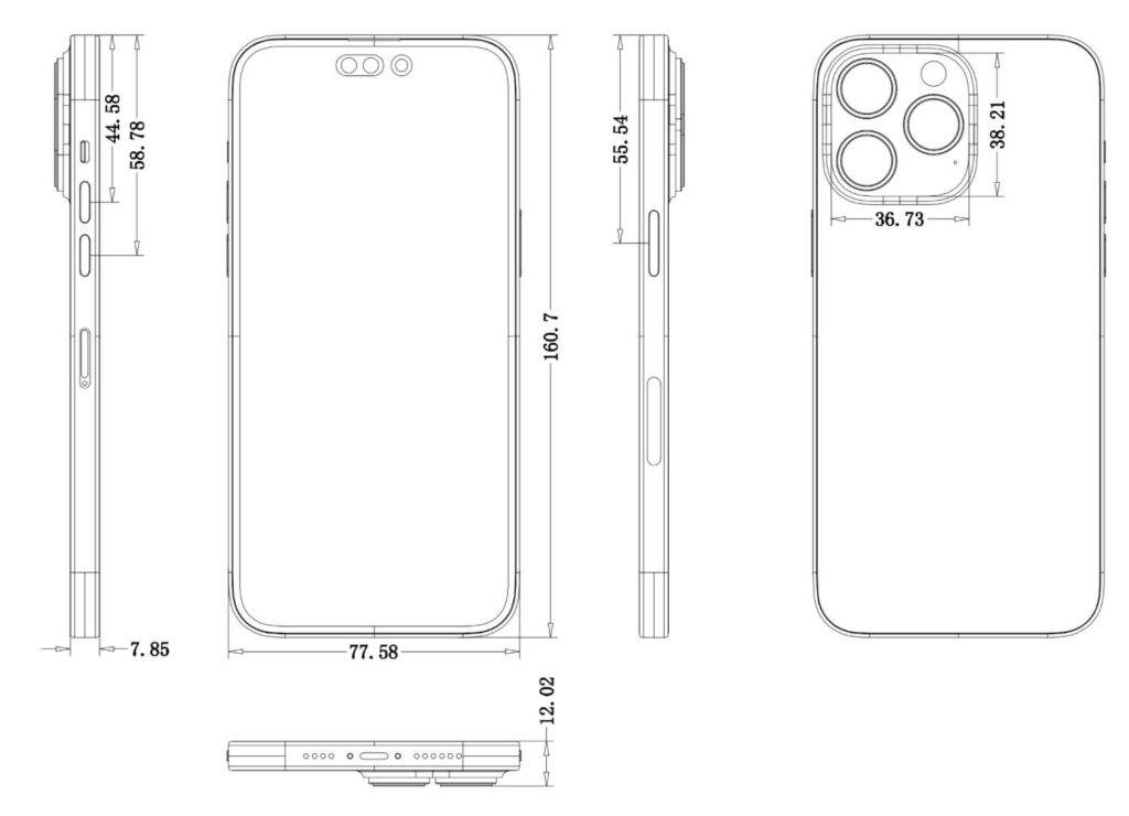 iPhone 14 Pro Max设计图曝光：镜头更厚更突出