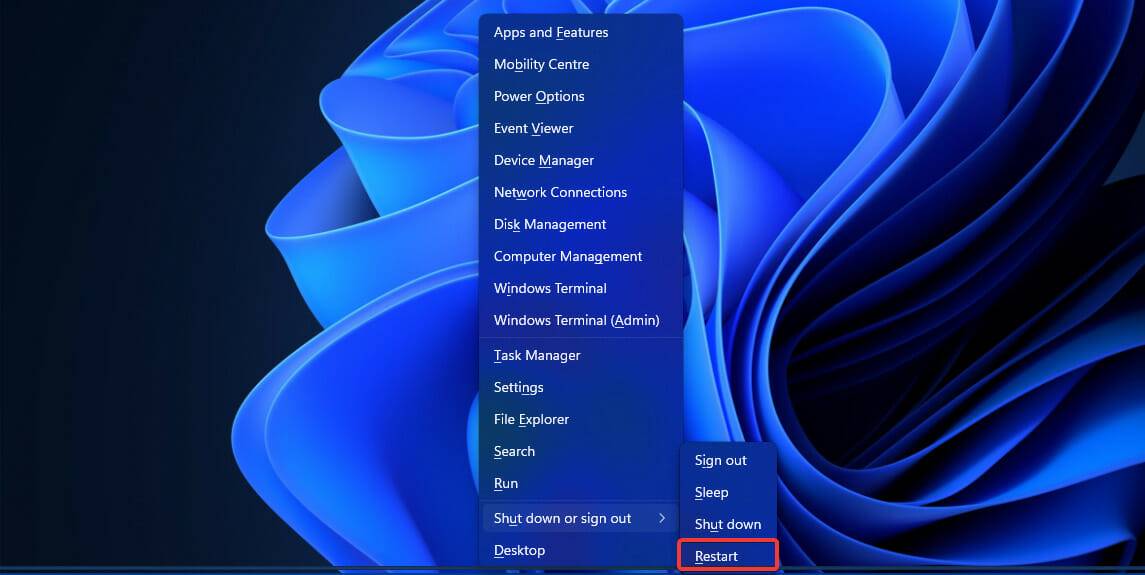 Restart-windows-quick-link