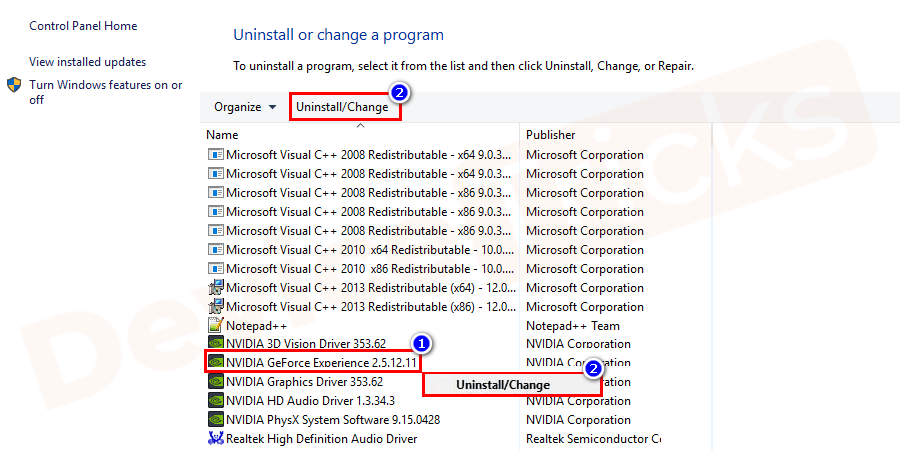 Uninstall-NVIDIA-GeForce-Experience
