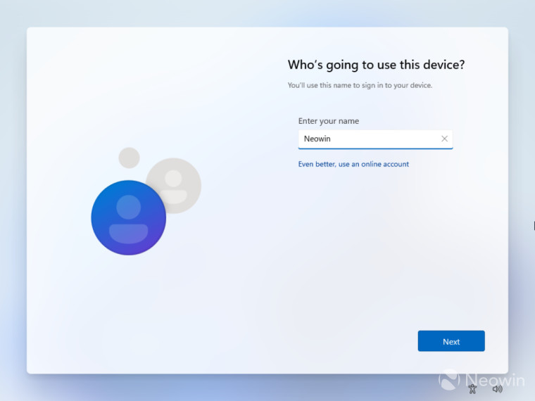 通过 Internet 设置 Windows 11 时绕过 Microsoft 帐户要求