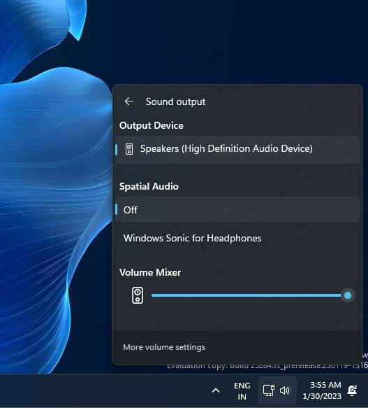 Windows 11泄露更新功能:现代化音量混合器、实验工具以及全新的文件资源管理器