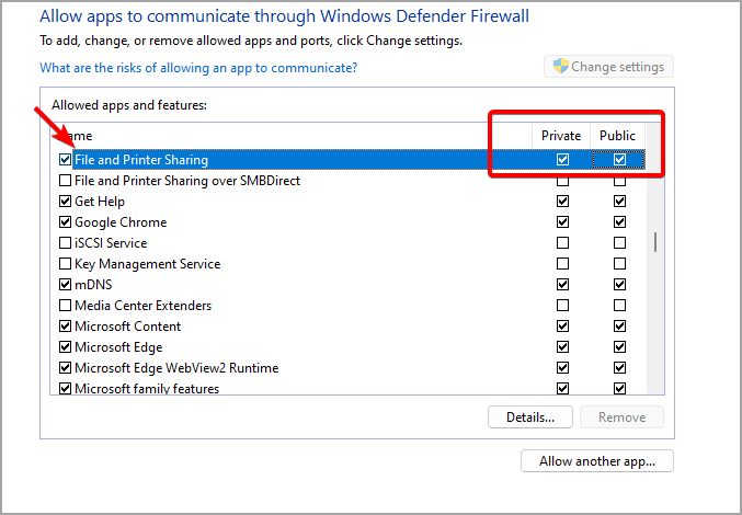 file-and-printer-sharing-windows-11
