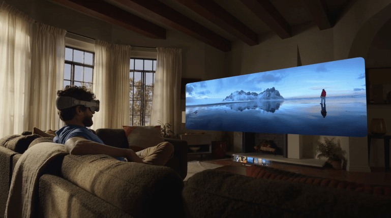 Vision Pro 头显VR，安全区域3×3米，受苹果限制