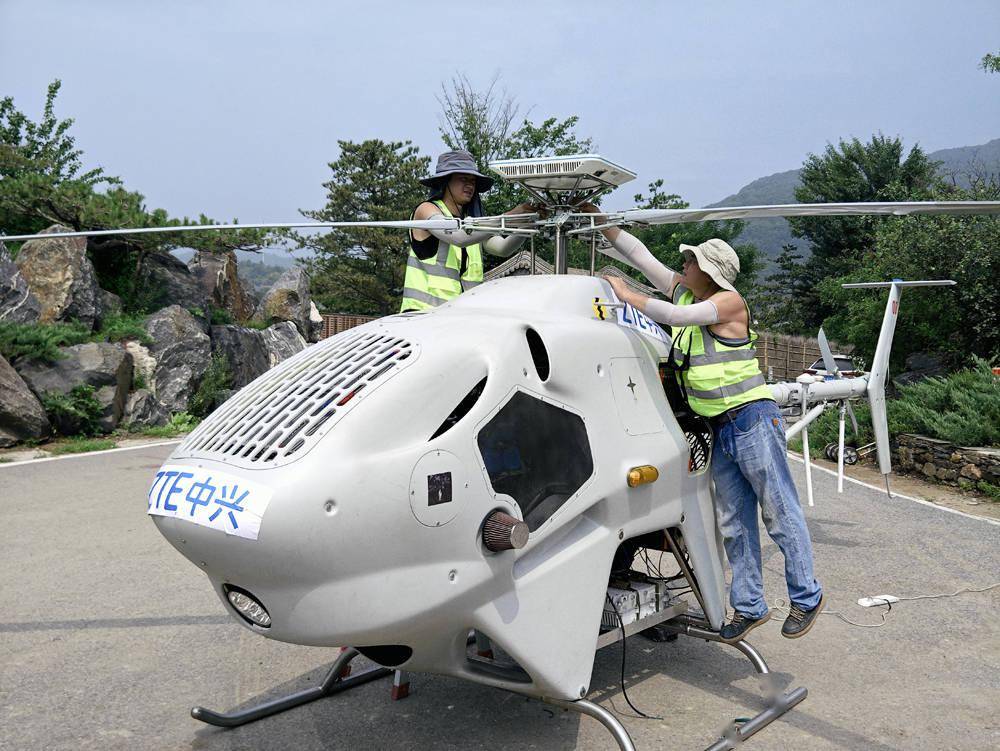 中兴通讯无人机高空基站助力北京门头沟受灾乡镇保障应急通信