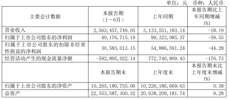 力帆科技上半年营收下降18.19%，达到25.63亿元