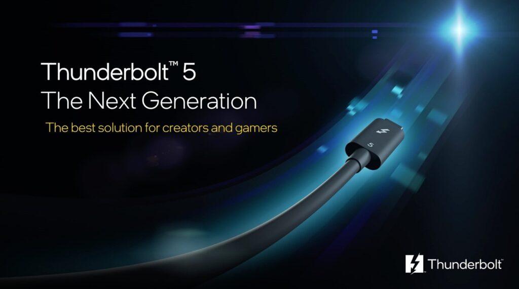 Intel发布Thunderbolt 5,支持连接三台144Hz 4K屏幕