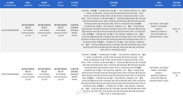 iQOO 12系列入网：11月7日发布，120W快充引燃期待