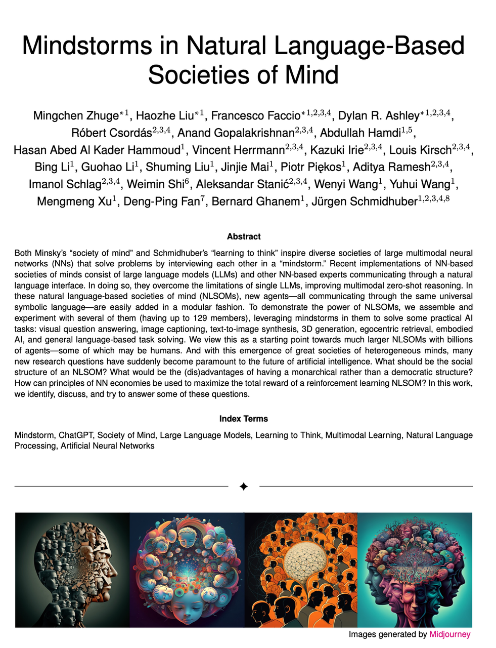 目标智能体社会,MetaGPT携手Jürgen Schmidhuber团队