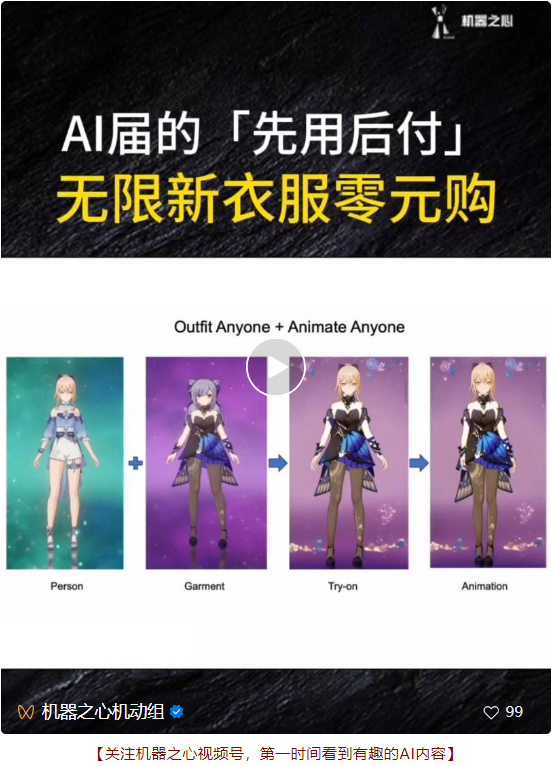 无限新衣服零元购，阿里Outfit Anyone实现真人百变换装