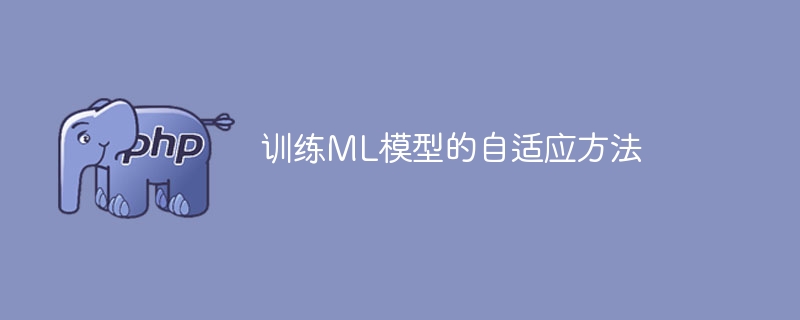 训练ML模型的自适应方法