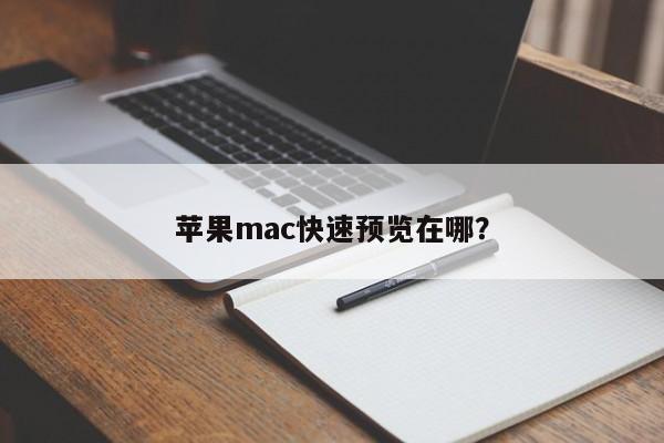 苹果mac快速预览在哪？