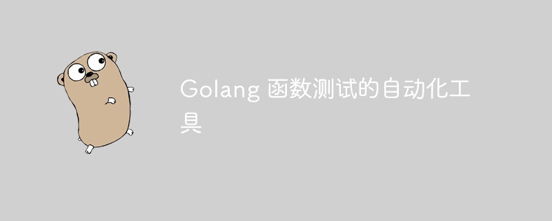 Golang 函数测试的自动化工具