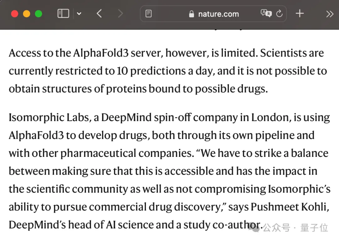 所有生命分子一夜皆可AI预测！AlphaFold 3改变人类对生命的理解，全球科学家都能免费使用