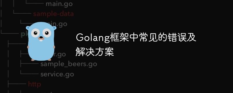 Golang框架中常见的错误及解决方案