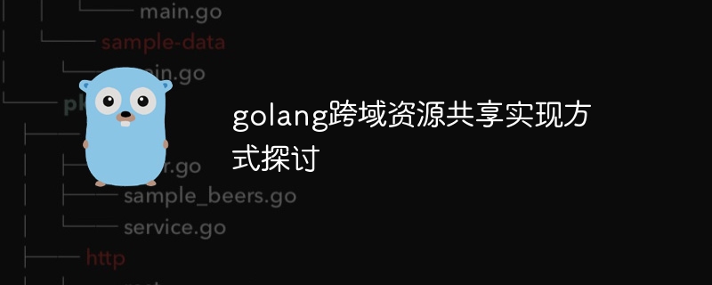 golang跨域资源共享实现方式探讨