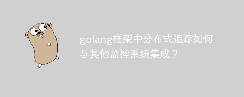 golang框架中分布式追踪如何与其他监控系统集成？