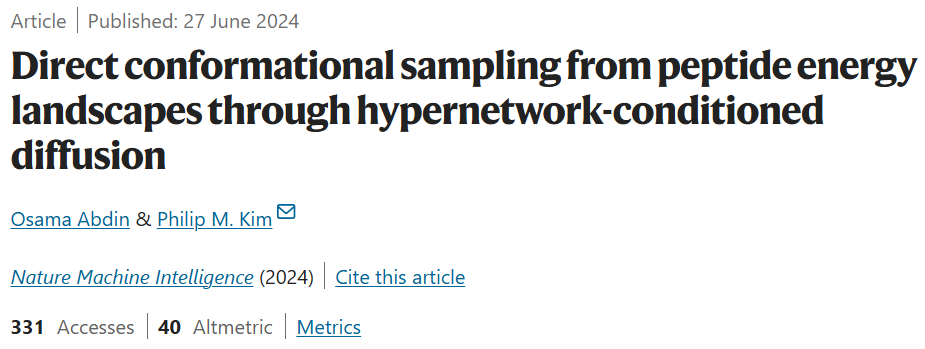 Nature子刊，优于AlphaFold，全原子采样，一种预测肽结构的AI方法