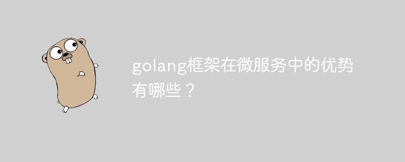 golang框架在微服务中的优势有哪些？