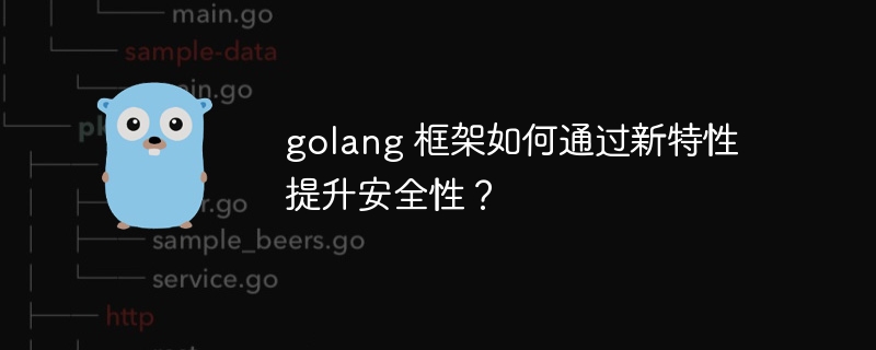 golang 框架如何通过新特性提升安全性？