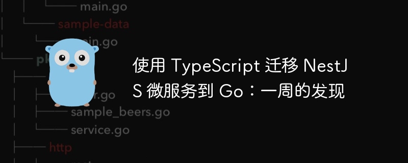 使用 TypeScript 迁移 NestJS 微服务到 Go：一周的发现