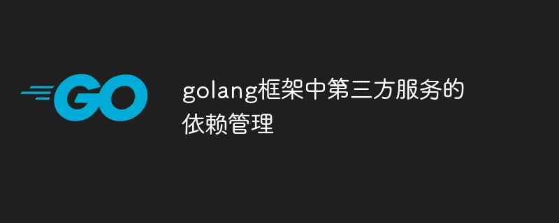 golang框架中第三方服务的依赖管理