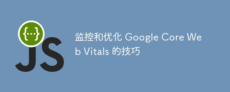 监控和优化 Google Core Web Vitals 的技巧