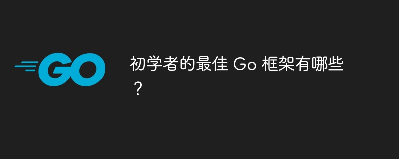 初学者的最佳 Go 框架有哪些？