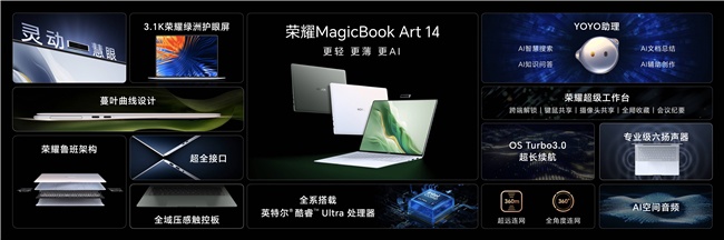 限时优惠 200 元，荣耀 MagicBook Art 14 明日正式首销