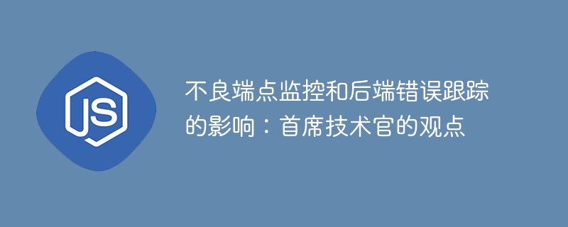 不良端点监控和后端错误跟踪的影响：首席技术官的观点