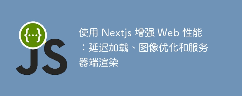 使用 Nextjs 增强 Web 性能：延迟加载、图像优化和服务器端渲染