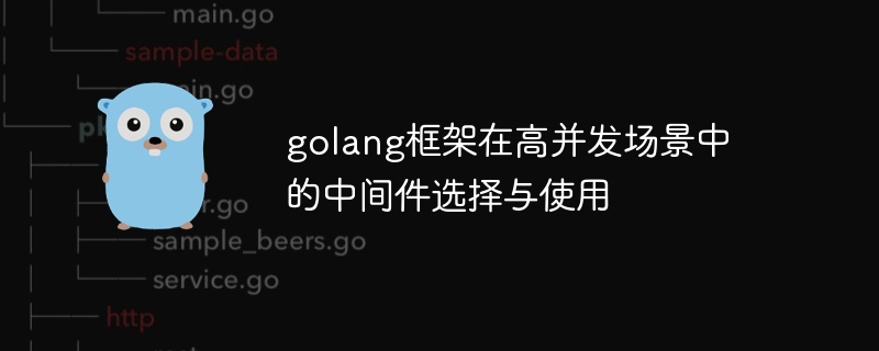 golang框架在高并发场景中的中间件选择与使用