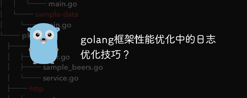 golang框架性能优化中的日志优化技巧？