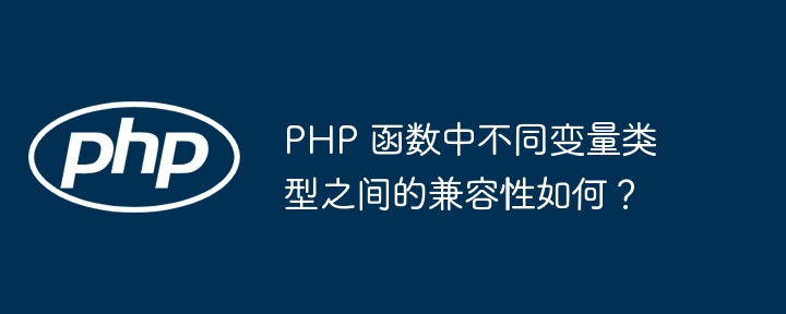 PHP 函数中不同变量类型之间的兼容性如何？