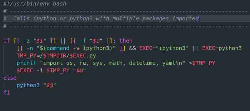 如何使用预先导入的包启动 python 或 ipython