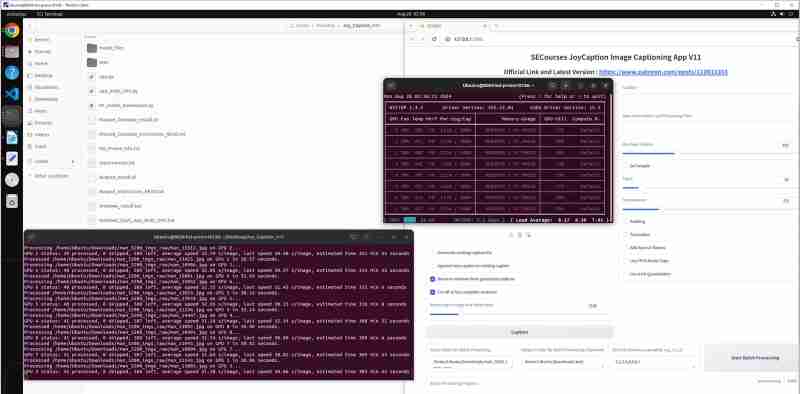 第一个完全多 GPU 支持和非常先进的带有 Gradio 接口的批量图像字幕生成器 APP 发布