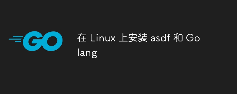 在 Linux 上安装 asdf 和 Golang