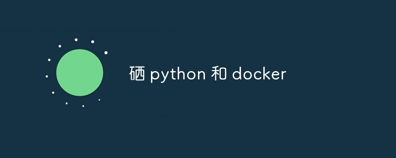 硒 python 和 docker