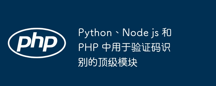 Python、Node js 和 PHP 中用于验证码识别的顶级模块