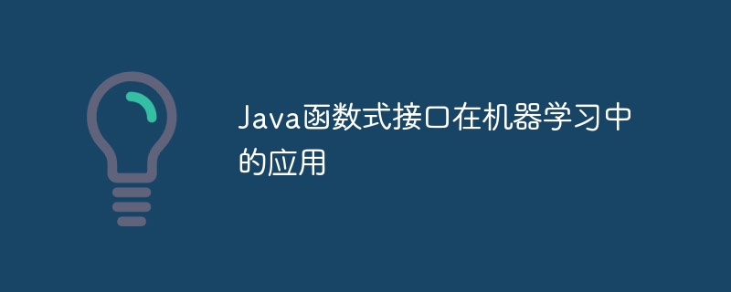 Java函数式接口在机器学习中的应用