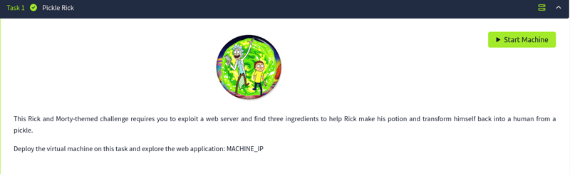 Desafio Pickle Rick - TryHackMe