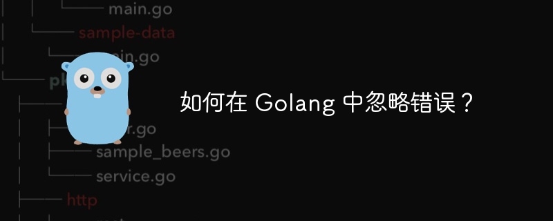 如何在 Golang 中忽略错误？